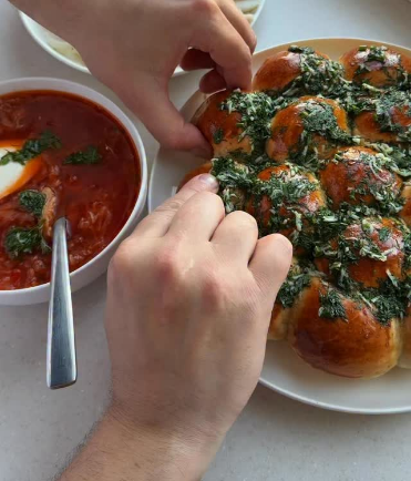 Пампушки з часником